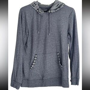 PacSun LA Unisex Pullover Aztec Pattern Grey Hoodie